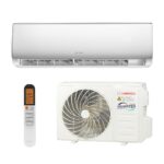 HANTECH Split Klimaanlage 12000 BTU 3,4 kW Inverter Set - Klimagerät mit App-Funktion zum Kühlen und Heizen – Modell Elegant (bis 45m²)