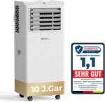 Mobile Klimaanlage 9000 BTU, Klimaanlage Mobil mit Abluftschlauch, Mobiles Klimagerät leise 55dB, mit Timer