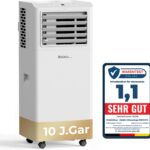 Mobile Klimaanlage 9000 BTU, Klimaanlage Mobil mit Abluftschlauch, Mobiles Klimagerät leise 55dB, mit Timer
