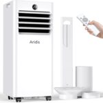 Klimaanlage Mobil 9000 BTU,4-in-1 Mobile Klimaanlage - LED Display&Fernbedienung,leise mobile klimaanlage mit einem Fenstermontagesatz,klimagerät mit abluftschlauch,Raumgröße bis 88m³(33㎡) Tragbare