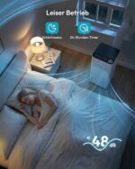 Mobile Klimaanlage 9000 BTU mit Abluftschlauch | 4-in-1 Mobiles Klimagerät | Leiser Betrieb