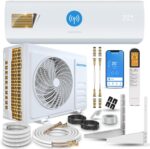 Danyon Split Klimaanlage Quick Connect - 12000 BTU (3,4 kW) - Inverter Klimagerät mit Heizfunktion, WiFi und App - bis 55qm - sehr leise - 5m Kupferleitung, Kältemittel R32, Montageset
