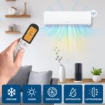 Danyon Split Klimaanlage Quick Connect - 12000 BTU (3,4 kW) - Inverter Klimagerät mit Heizfunktion, WiFi und App - bis 55qm - sehr leise - 5m Kupferleitung, Kältemittel R32, Montageset