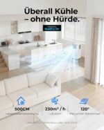 Mobile Klimaanlage 9000 BTU, Klimaanlage Mobil mit Abluftschlauch, Mobiles Klimagerät leise 55dB, mit Timer