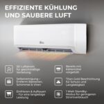 Kältebringer R290 Split Klimaanlage - 12000 BTU - 3,4 kW - Propan Klimagerät mit Heizfunktion, WiFi & App, bis 55qm, sehr leise - 5m Kupferleitung, Kältemittel R290, Montagematerial, Wandhalterung