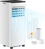 Mobile Klimaanlage 9000 BTU mit Abluftschlauch | 4-in-1 Mobiles Klimagerät | Leiser Betrieb