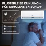 Kältebringer R290 Split Klimaanlage - 12000 BTU - 3,4 kW - Propan Klimagerät mit Heizfunktion, WiFi & App, bis 55qm, sehr leise - 5m Kupferleitung, Kältemittel R290, Montagematerial, Wandhalterung