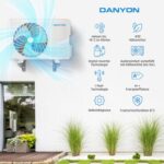 Danyon Split Klimaanlage Quick Connect - 12000 BTU (3,4 kW) - Inverter Klimagerät mit Heizfunktion, WiFi und App - bis 55qm - sehr leise - 5m Kupferleitung, Kältemittel R32, Montageset