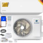 Klimaanlage Set Split - mit WiFi/App Funktion Klimagerät Kühlen A++/ Heizen A+ 3,5kW 12000 BTU Sehr Leise, Kältemittel R32 - Fernbedienung, Timerfunktion - Inkl. Montagematerial