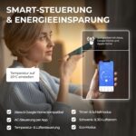 Kältebringer Split Klimaanlage - 12000 BTU (3,5 kW) - Klimagerät mit Heizfunktion, WiFi & App, bis 55qm, sehr leise - Set mit 5m Kupferleitung, Kältemittel R32, Montagematerial, Wandhalterung