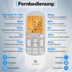 KESSER® Multisplit Klimaanlage 2 Innengeräte, 18000 BTU, Split Klimagerät Set mit WiFi/App, Heizen & Kühlen, Inverter, Eco-Modus, Luftentfeuchter & Ventilator, sehr leise, R32, Montagematerial