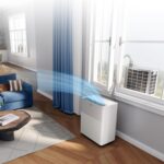 Midea PortaSplit-E Mobile Klimaanlage,Kühlen A++/Heizen A+, 12000 BTU 3,5kW,Mini-Split-Klimaanlage, Farbe Pfirsich,für Räume bis zu 42 m² / 105 m³, nur 39 dB(A) im Silent-Modus [Energieklasse A++]